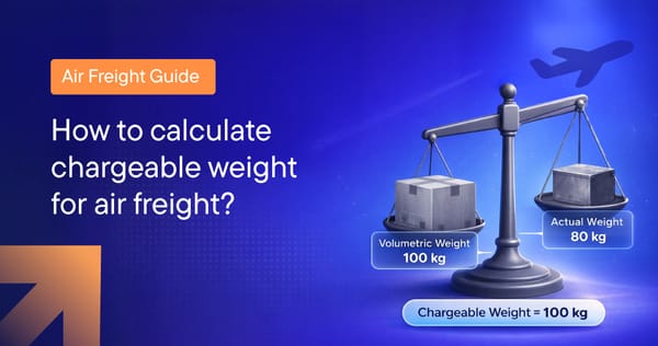 How to calculate chargeable weight for air freight?